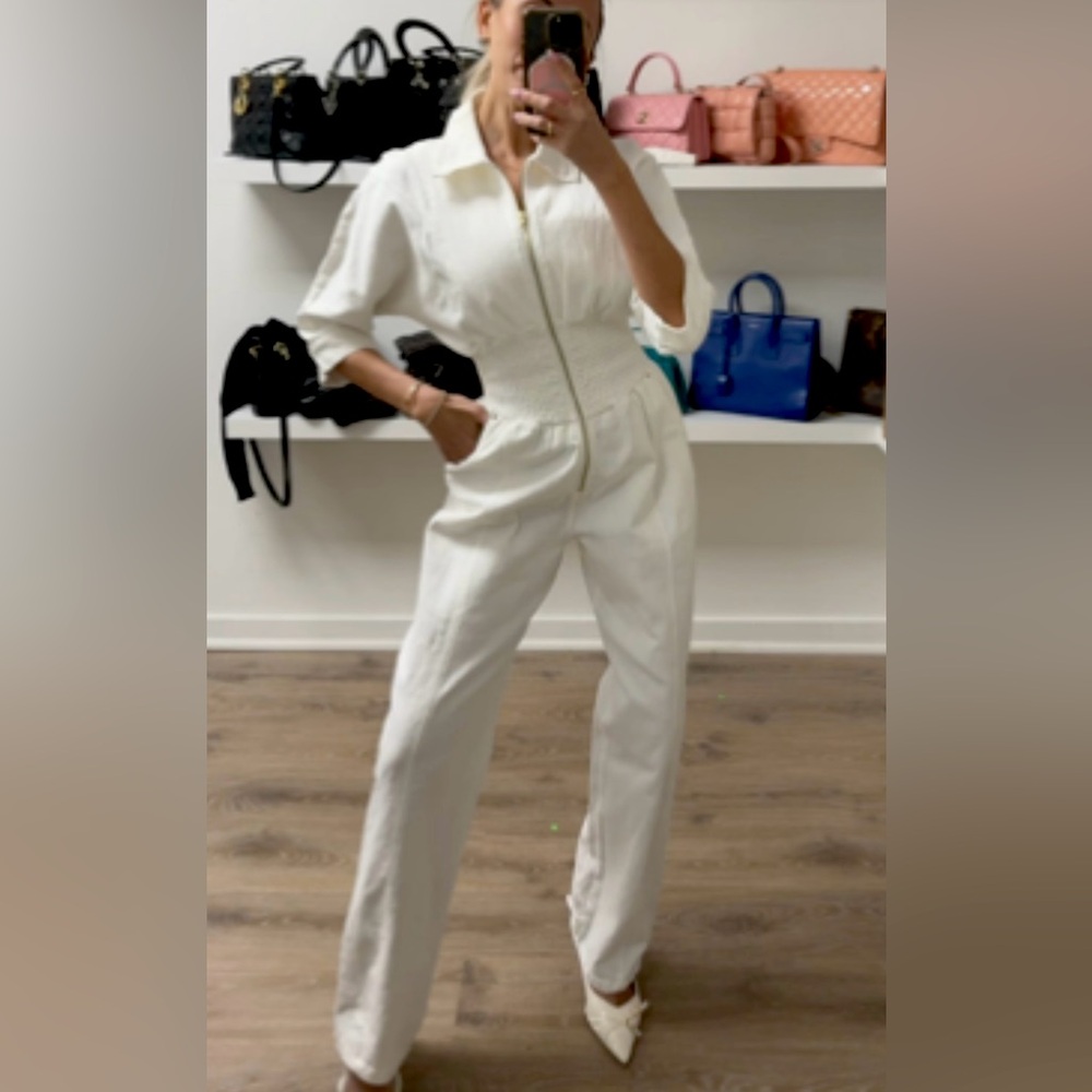 Retrofete white jumpsuit